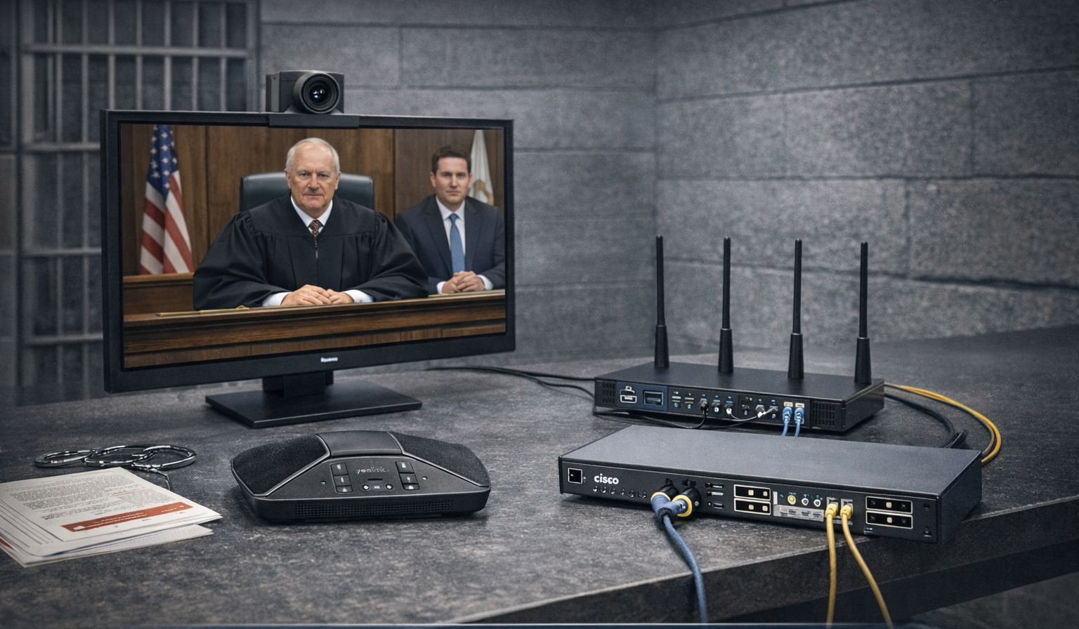 ویدیو کنفرانس زندان