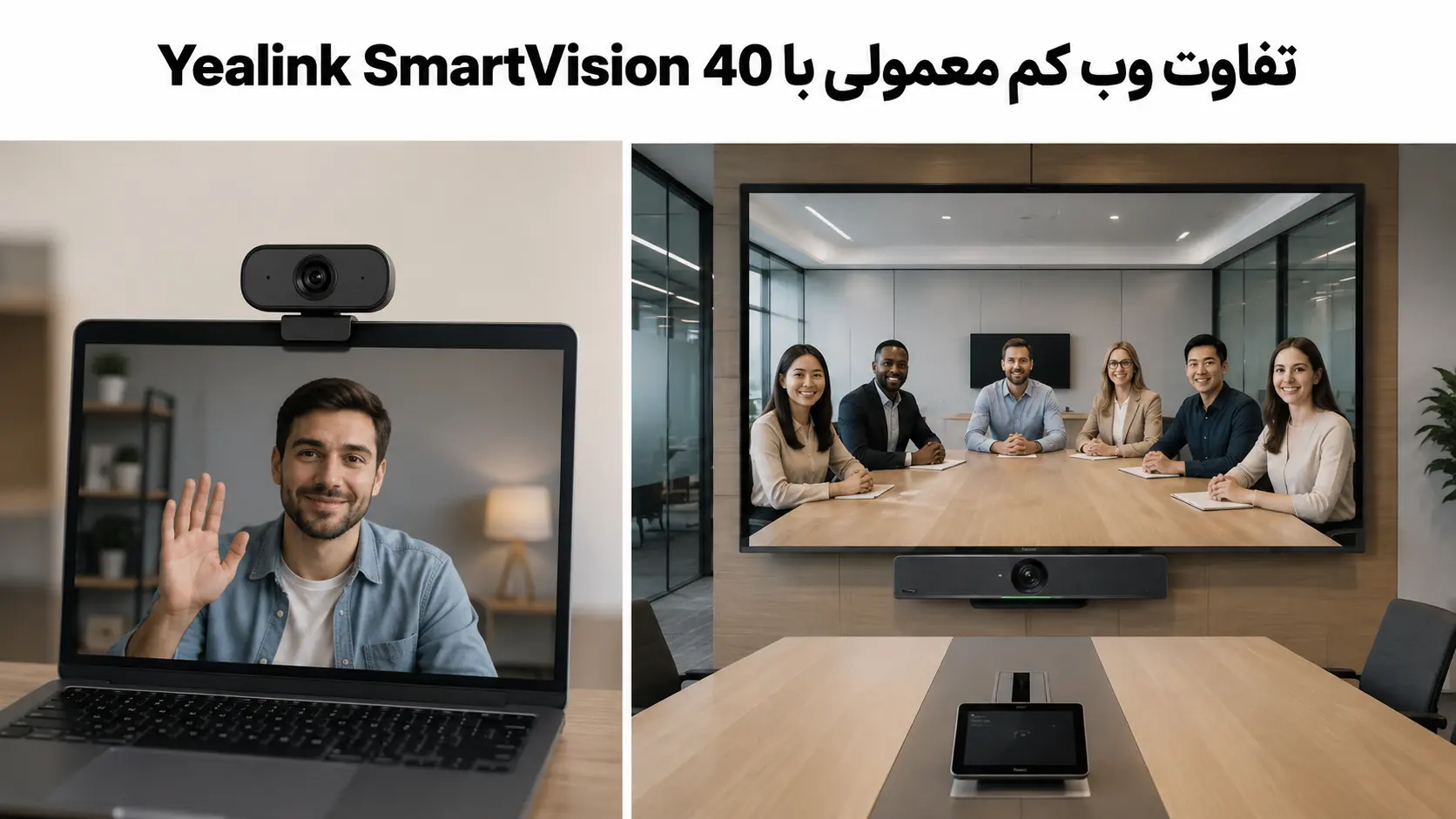 تفاوت وب کم معمولی با Yealink SmartVision 40