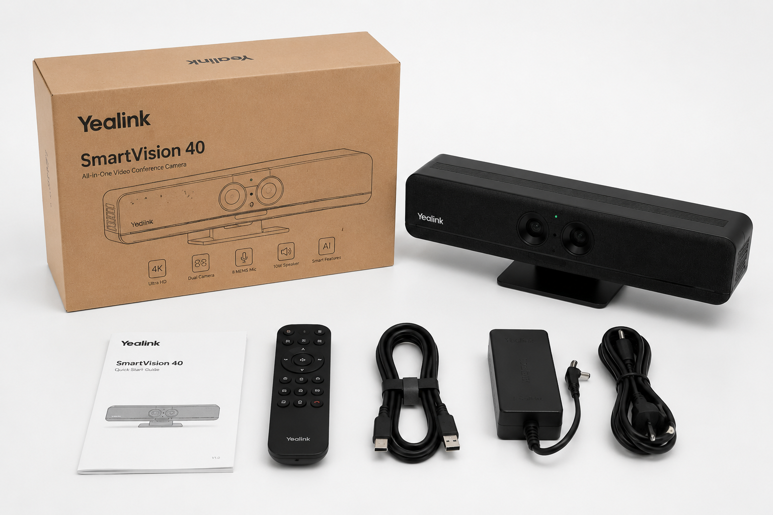 محتویات جعبه Yealink SmartVision 40