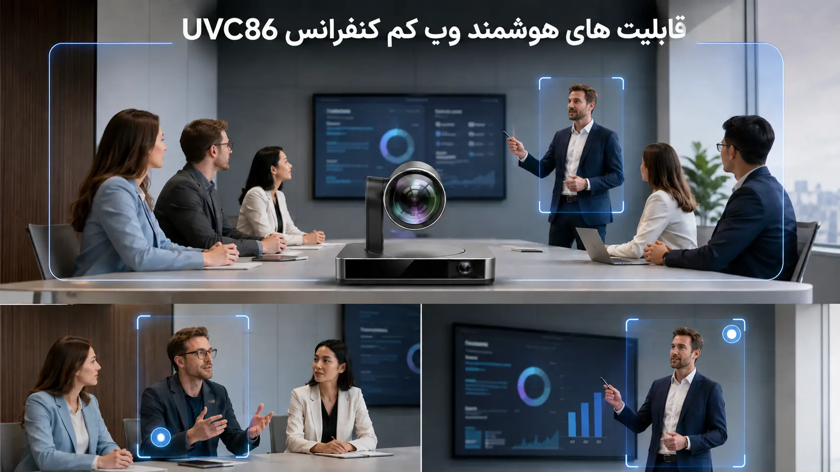 قابلیت های هوشمند وب کم کنفرانس UVC86