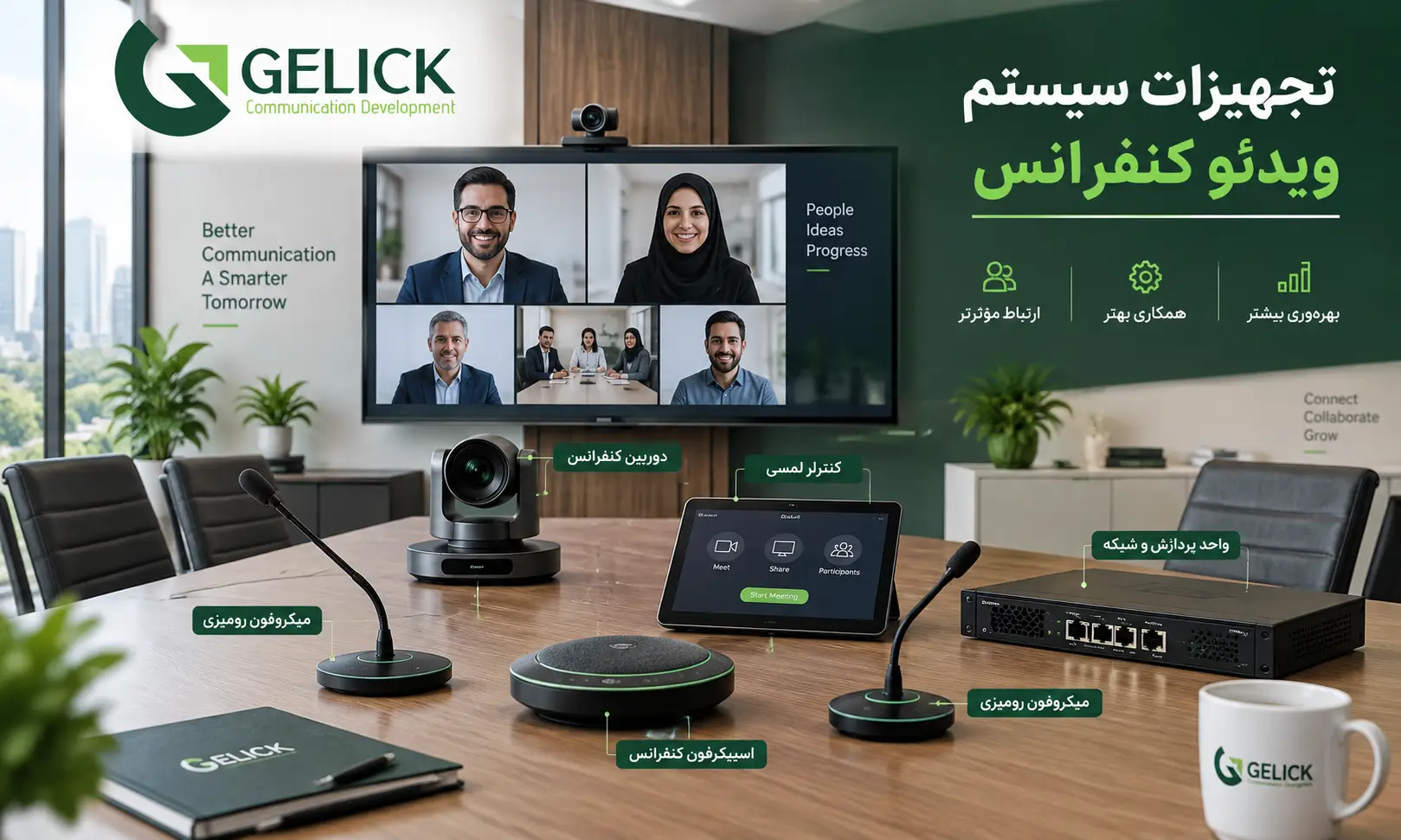 تجهیزات سیستم ویدئو کنفرانس