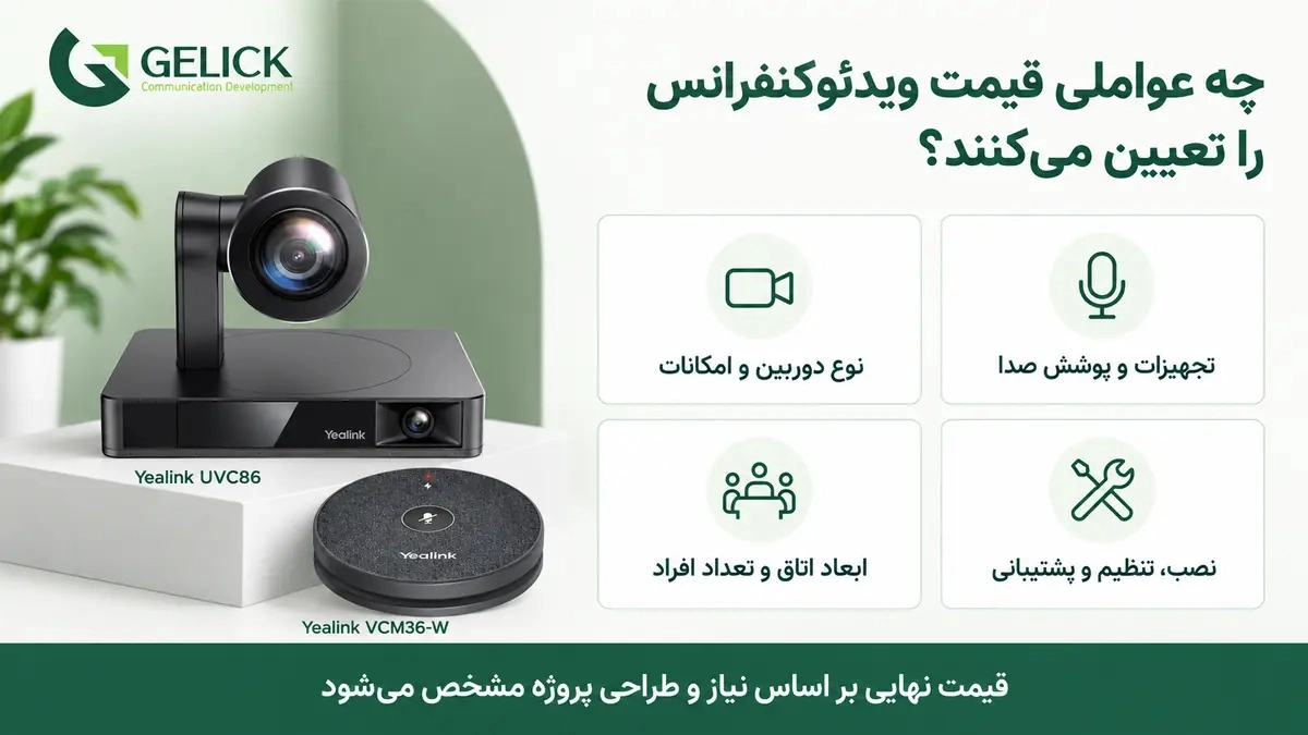 قیمت ویدئو کنفرانس چگونه تعیین می شود