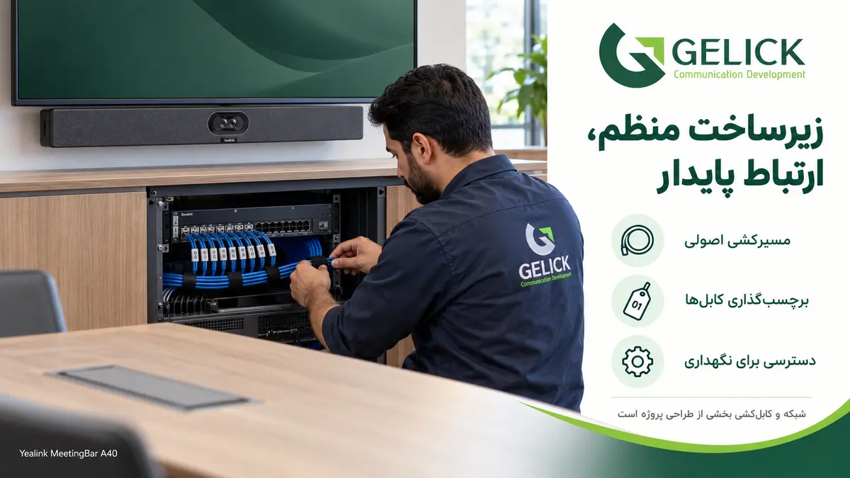 زیرساخت منظم برای راه اندازی اتاق کنفرانس